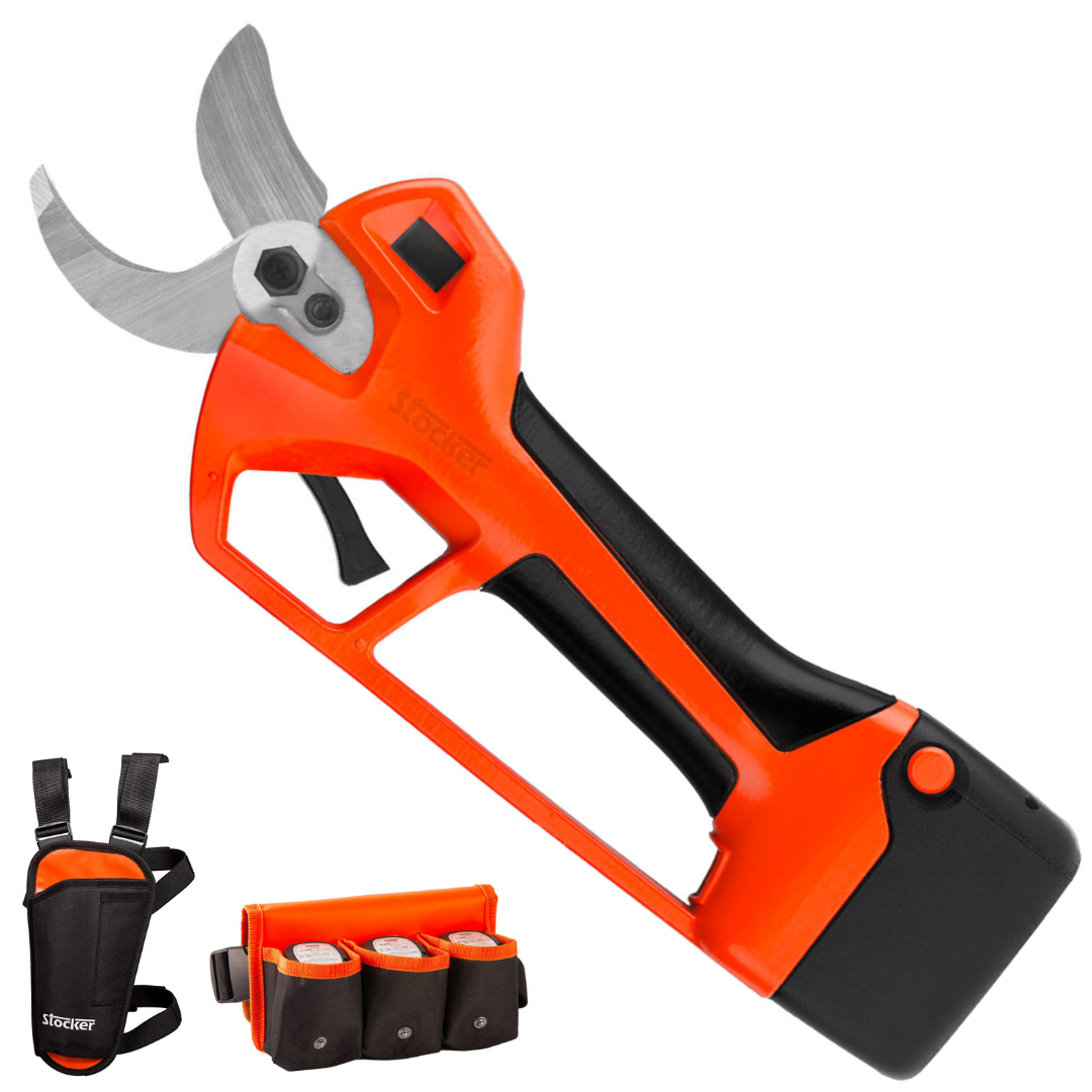 STOCKER TITANIA E-40 TP FORBICE A BATTERIA TAGLIO 40mm 2 BATTERIE + 2 FODERI0