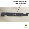LAMA ALETTATTA 34cm 181004153/0 PER TOSAERBA RICAMBIO ORIGINALE STIGA ALPINA 0