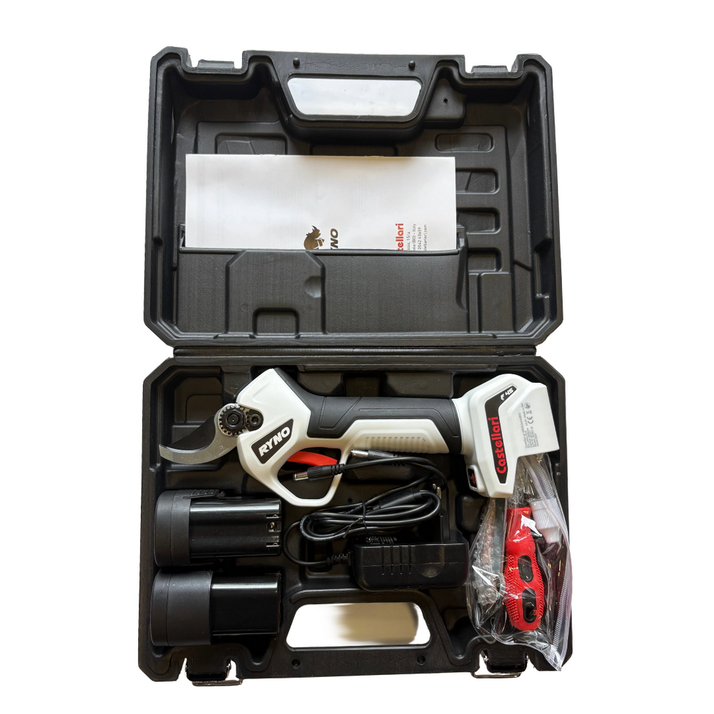 CASTELLARI FORBICE POTATURA RYNO 45 PROFESSIONALE +KIT X2 BATTERIE 2.0Ah 14.4V5