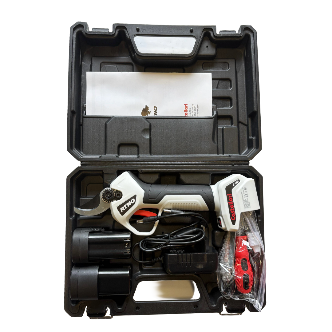 CASTELLARI FORBICE POTATURA RYNO 45 PROFESSIONALE +KIT X2 BATTERIE 2.0Ah 14.4V5