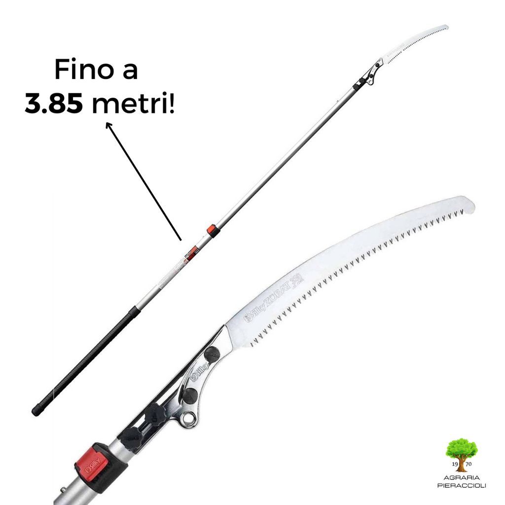 SEGA SEGHETTO SILKY ZUBAT 1800 TELESCOPICO  POTATURA 235-385cm LAMA 33cm JAPAN0