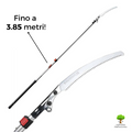 SEGA SEGHETTO SILKY ZUBAT 1800 TELESCOPICO  POTATURA 235-385cm LAMA 33cm JAPAN0