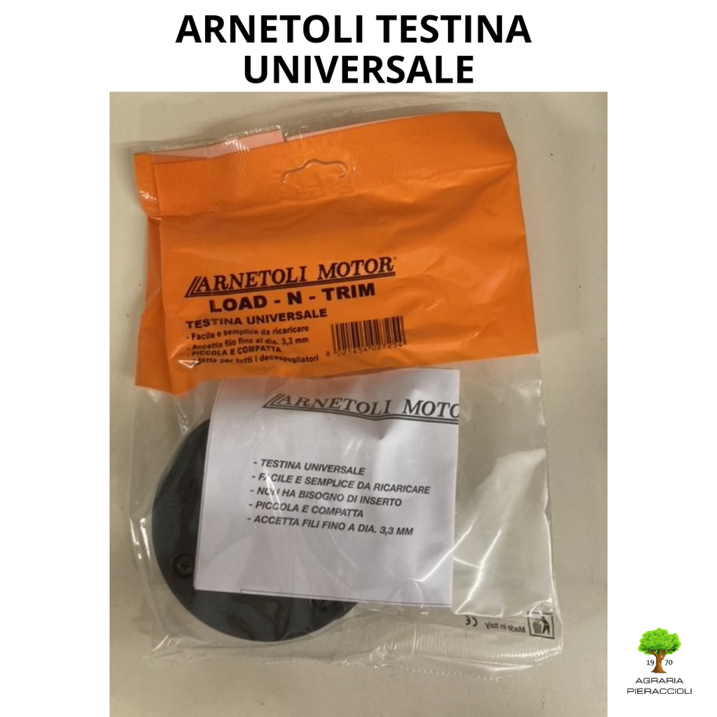 TESTINA UNIVERSALE PER DECESPUGLIATORI ARNETOLI LOAD-N-TRIM FACILE UTILIZZO0