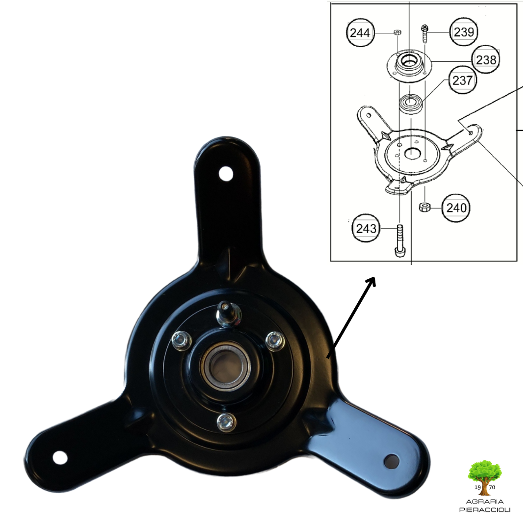 SUPPORTO MOTORE COMPLETO DECESPUGL A ZAINO HITACHI CG47 CG40 TANAKA SUM 500/6000