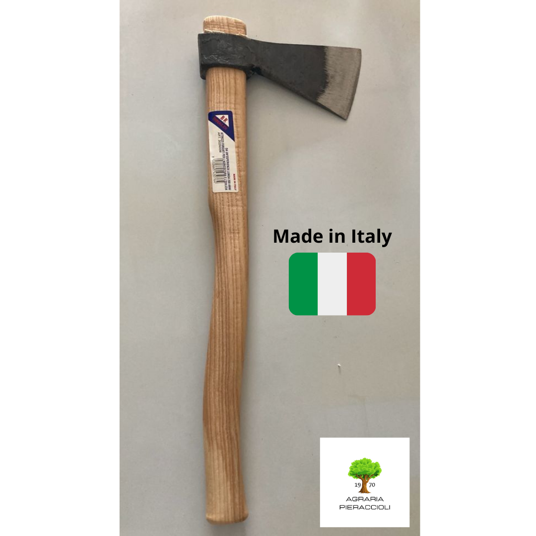 SCURE RINALDI TIPO AMERICA ART.302 N.00 LAMA ACCIAIO MANICO 45cm MADE IN ITALY0