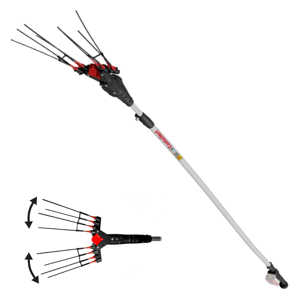 CASTELLARI VERTIGO L 18V ABBACCHIATORE SBATTITORE 240-320cm + KIT BATTERIA 5.2h1