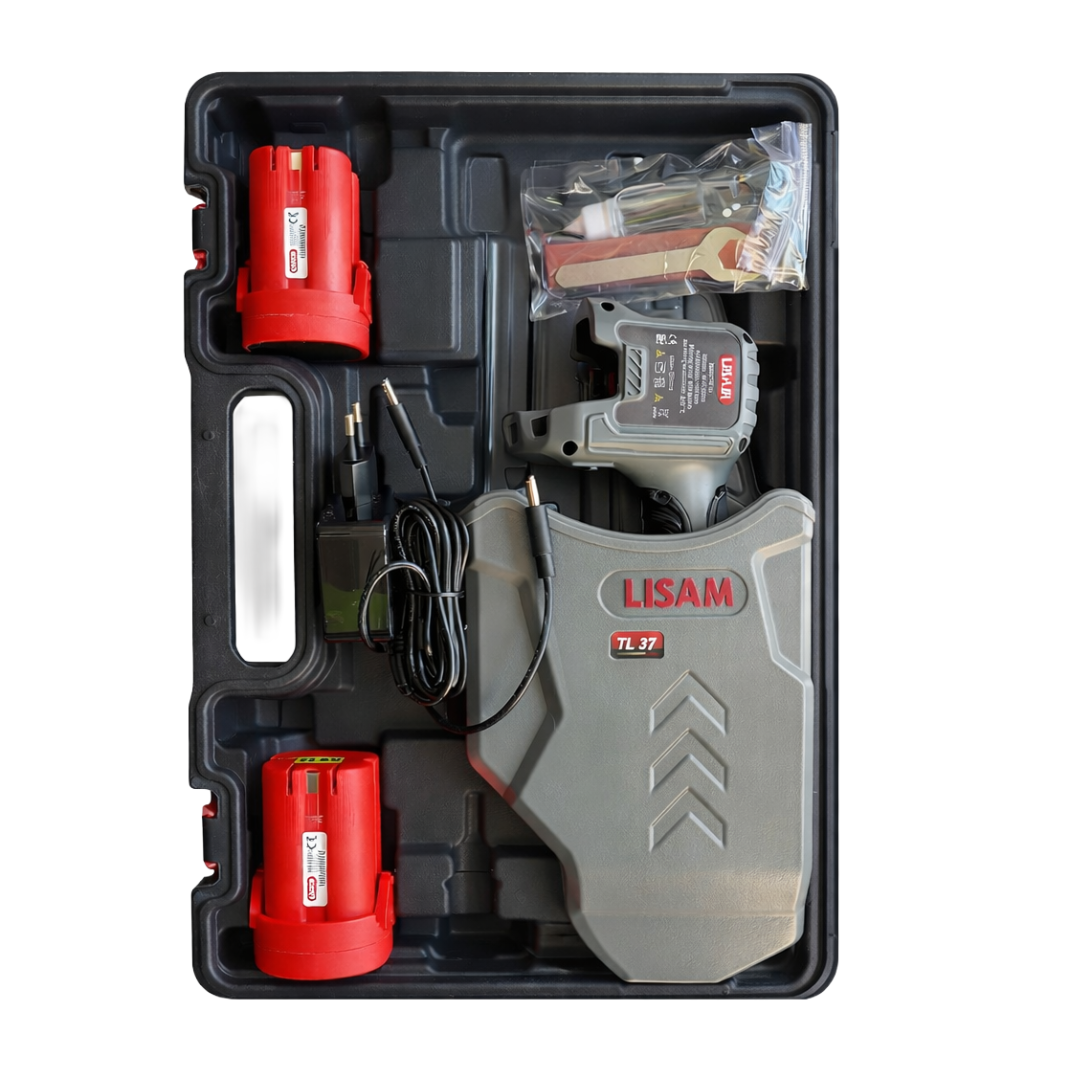 LISAM TL 37 FORBICE A BATTERIA DA POTATURA Ø37mm 2 BATTERIE 4,5Ah FODERO INCLUSO1