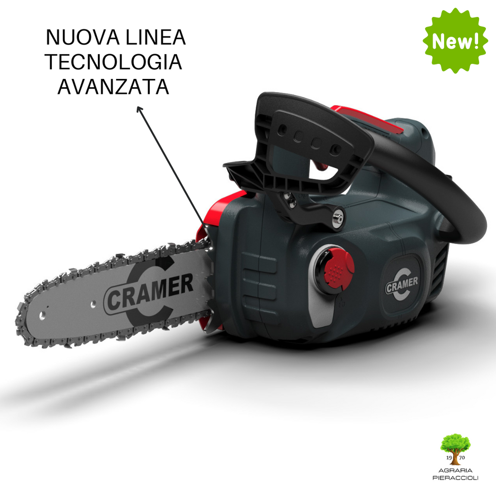 MOTOSEGA PROFESSIONALE 82V CRAMER 82TCS15 CON ZAINO E KIT BATTERIA 2,5Ah1