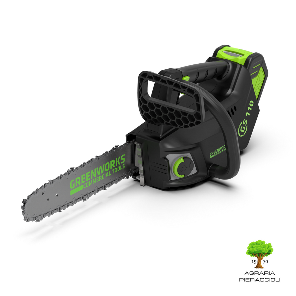 MOTOSEGA ELETTROSEGA POTATURA A BATTERIA 40V GREENWORKS GD40TCS CORPO MACCHINA1