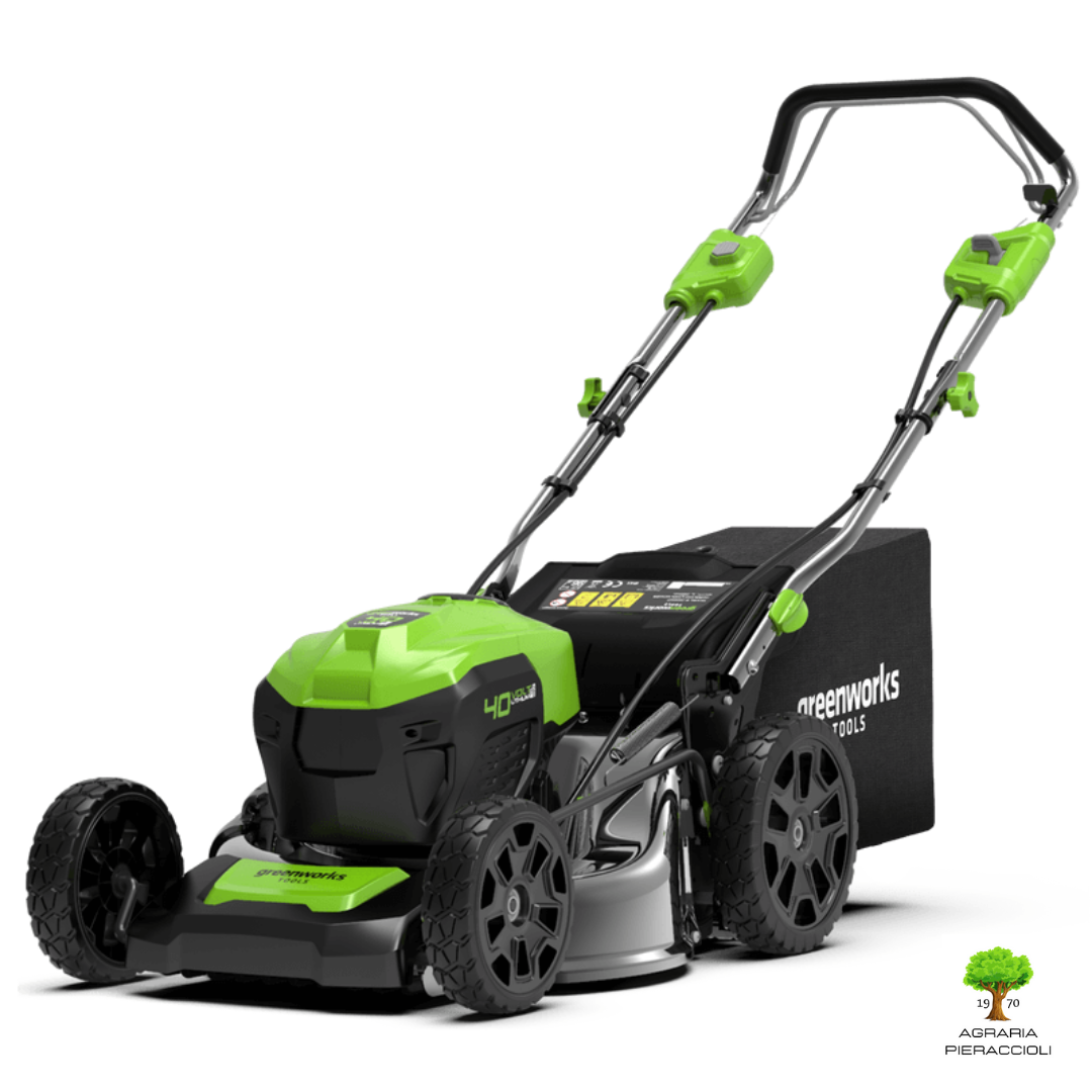 TOSAERBA RASAERBA GREENWORKS GD40LM46SP SEMOVENTE 40V SOLO CORPO MACCHINA0