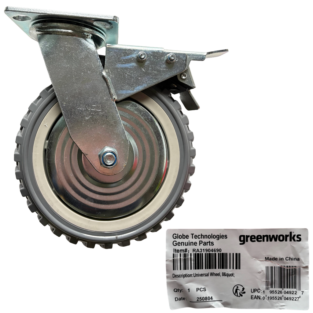 GREENWORKS RUOTA GIREVOLE RICAMBIO ORIGINALE CARRIOLA A BATTERIA  G40GC 319046900