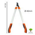 TRONCARAMI HOBBY 65 BYPASS STOCKER 7232 LUNGHEZZA 65cm TAGLIO 40mm IN ALLUMINIO0