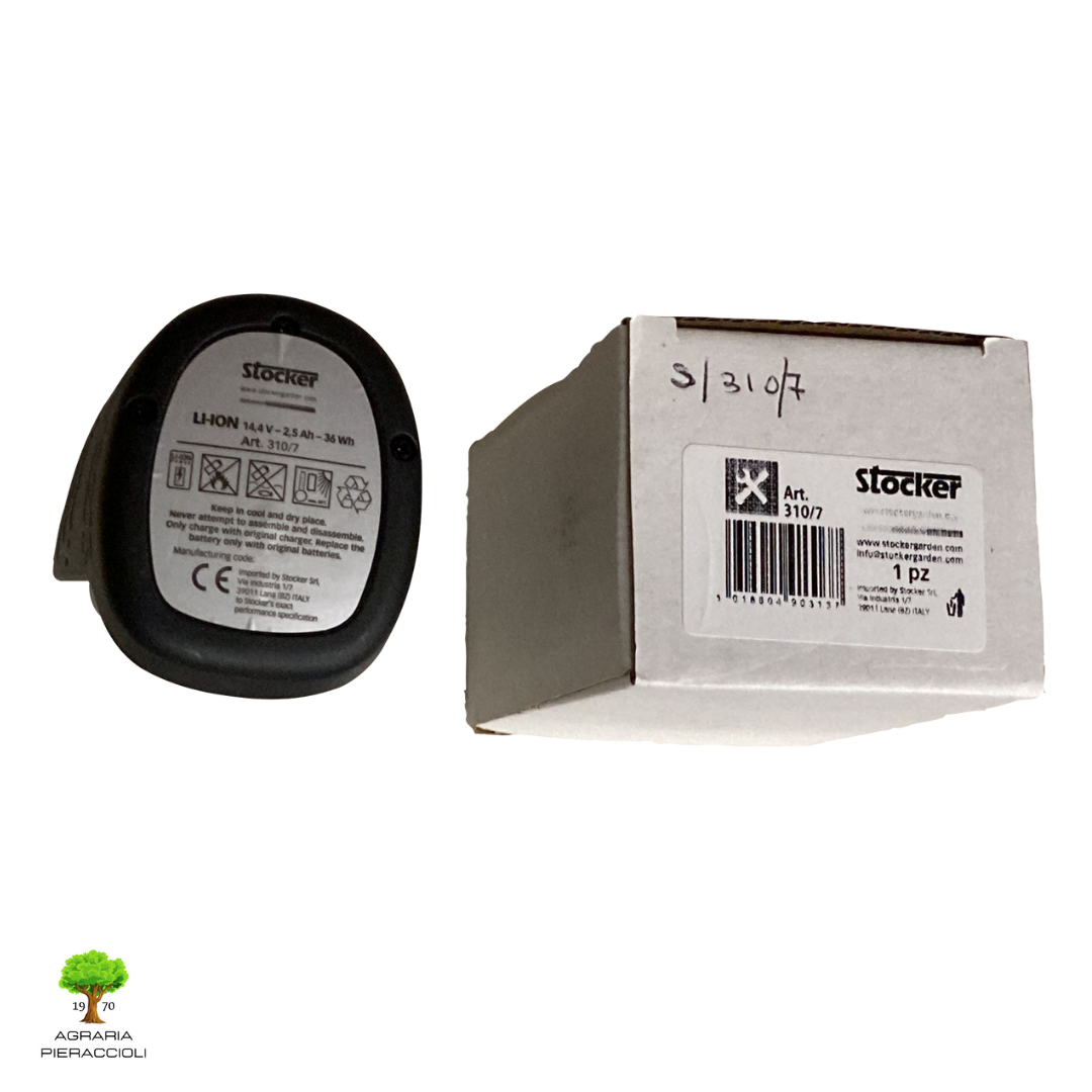 STOCKER BATTERIA 310 RICAMBIO ORIGINALE PER FORBICI A BATTERIA VULCANO E-25 E-304