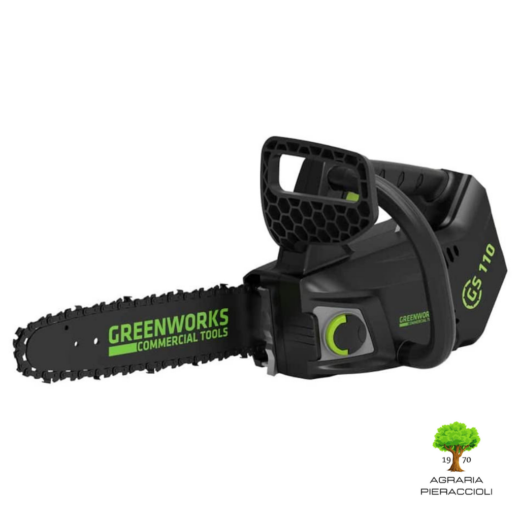 MOTOSEGA ELETTROSEGA POTATURA A BATTERIA 40V GREENWORKS GD40TCS CORPO MACCHINA2