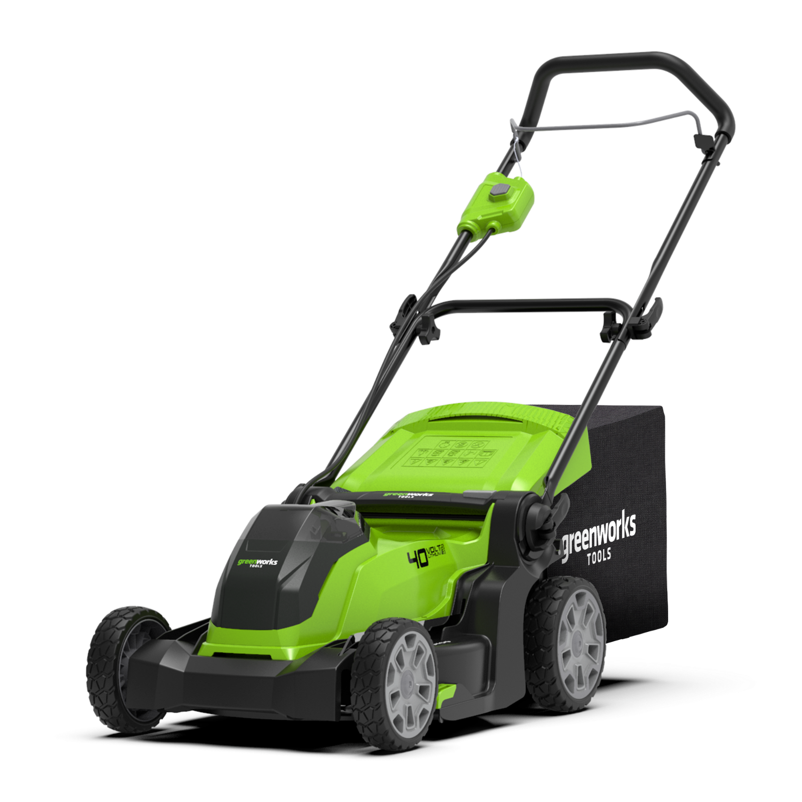 TOSAERBA RASAERBA A BATTERIA 40V GREENWORKS G40LM41 Ø41cm + KIT BATTERIA 4Ah 1