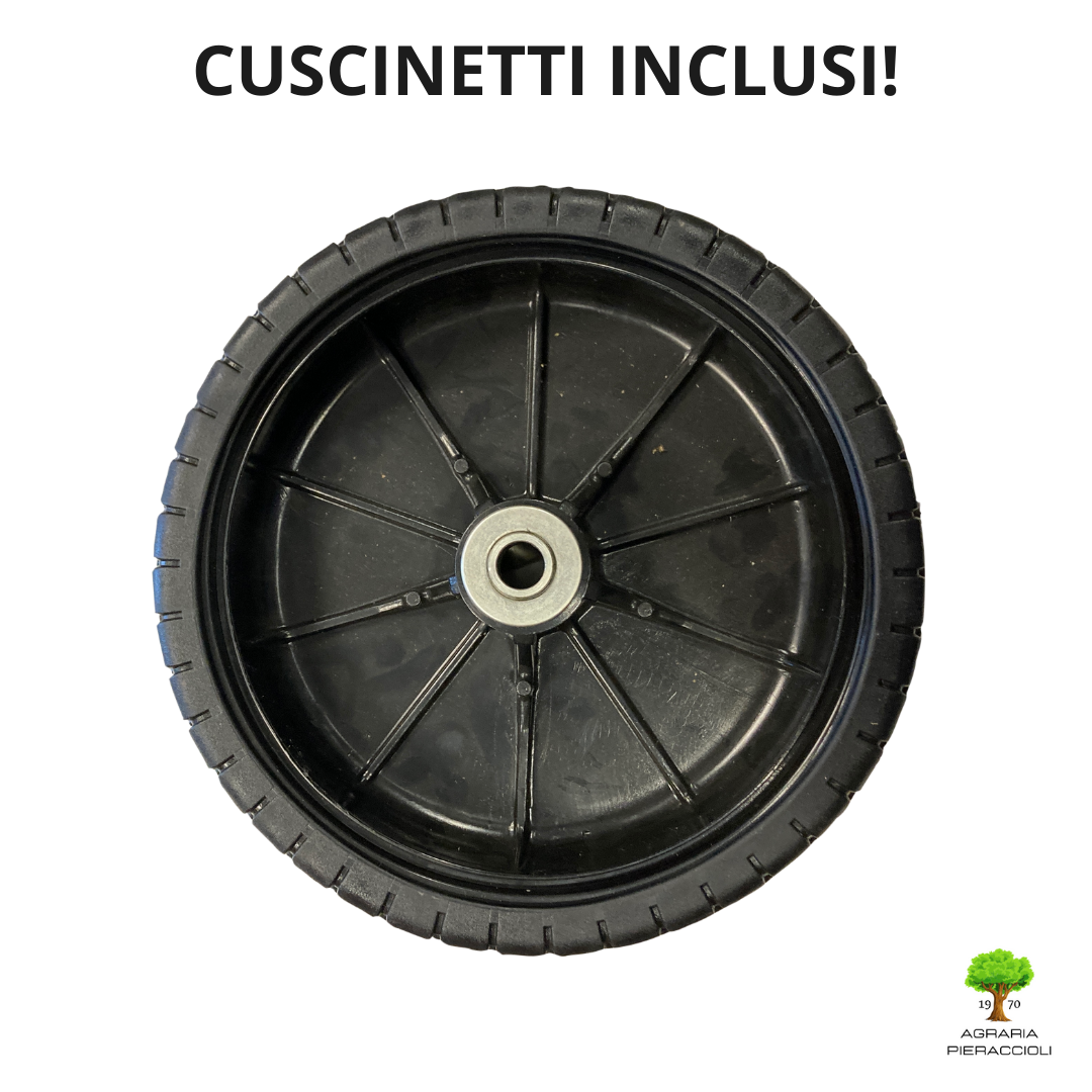 RUOTA POST. COMPLETA DI 2 CUSCINETTI ORIG. STIGA 481007318 TOSAERBA TAGLIAERBA0