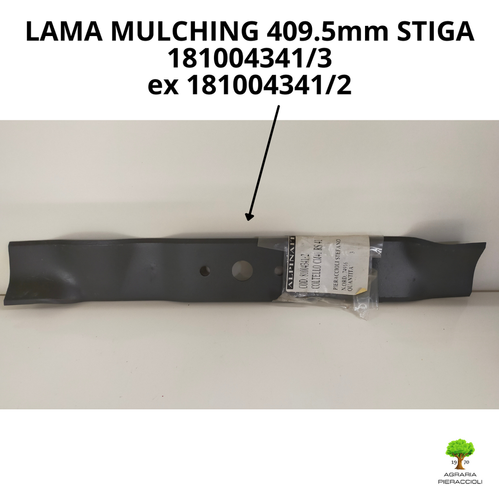 LAMA MULCHING 181004341/3 ORIGINALE STIGA PER RASAERBA COMBI43 CS430 FL41 R4340