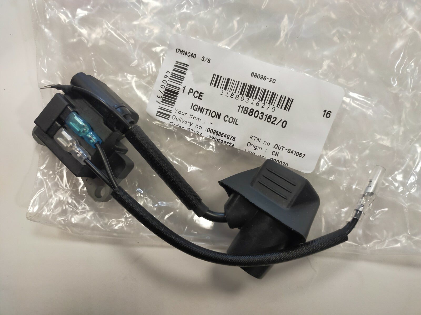BOBINA ELETTRONICA ORIGINALE STIGA 118803162/0 DECESPUGLIATORE SBC SGT SMT 2262