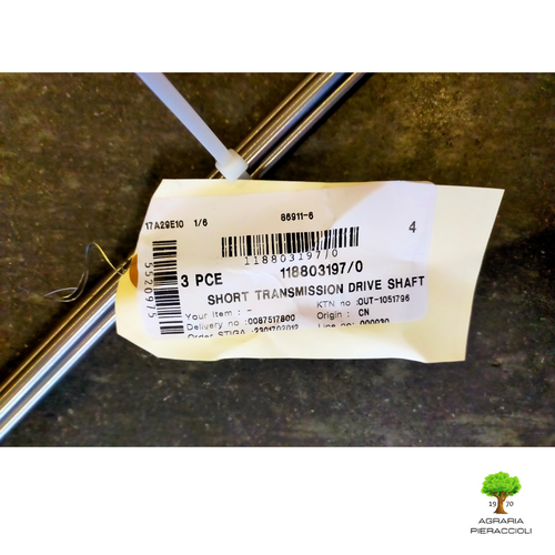 ALBERO TRASMISS. INTERNO 26cc RICAMBIO ORIGINALE STIGA GGP ALPINA 118803197/0 1