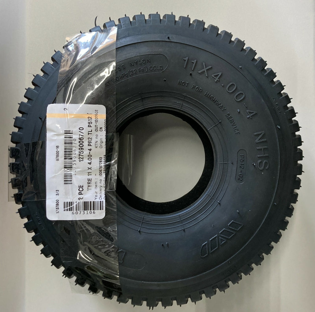 PNEUMATICO STIGA 127590067/0 RICAMBIO ORIGINALE 11x4.00-4 TRATTORINI 72CM WANDA 0