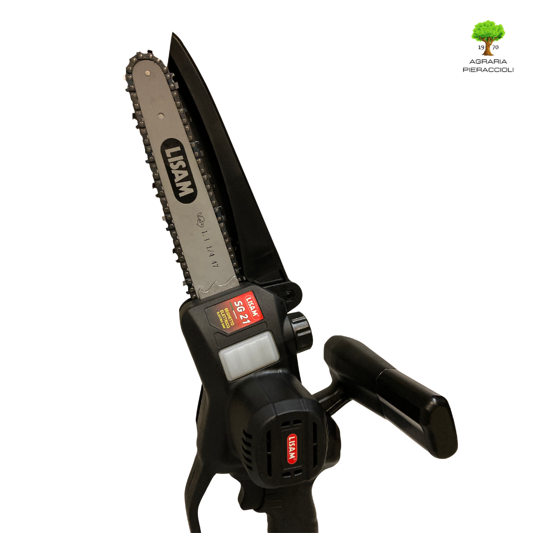 LISAM SG21  MOTOSEGA POTATORE SEGHETTO POTATURA  600W COMPLETA DI 2 BATTERIE 4Ah2