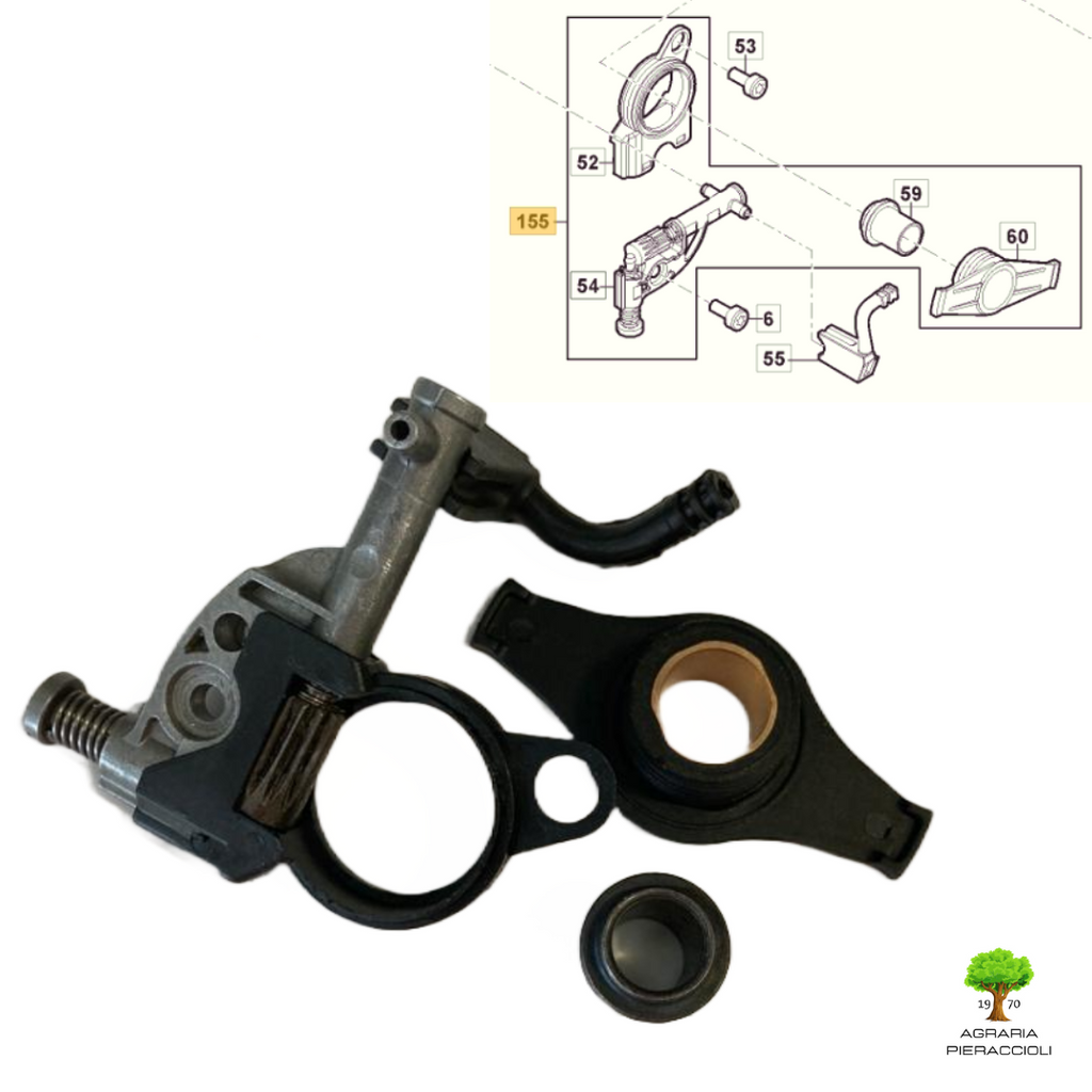POMPA OLIO COMPLETA STIGA 118805079 MOTOSEGA SP/386 426 466 526 CS/540 545 7500