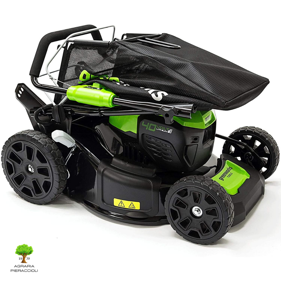 TOSAERBA RASAERBA GREENWORKS GD40LM46SP SEMOVENTE 40V CON KIT BATTERIA 4Ah2