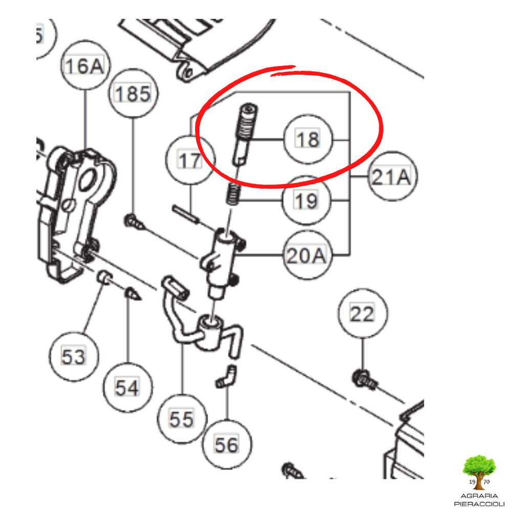 GIRANTE  POMPA OLIO  HITACHI PER MOTOSEGA CS33EB CS33EDT CS33EDTP  66853543