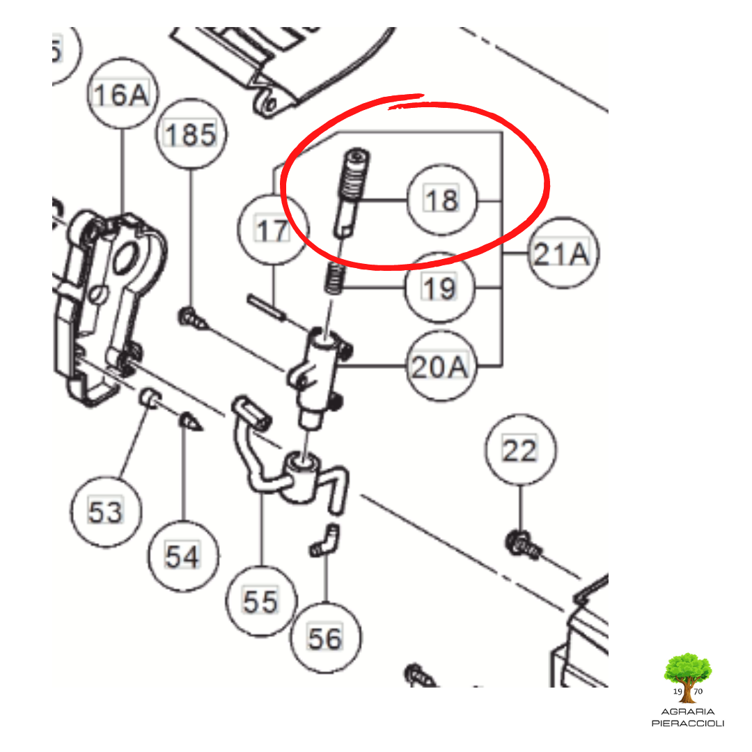 GIRANTE  POMPA OLIO  HITACHI PER MOTOSEGA CS33EB CS33EDT CS33EDTP  66853543