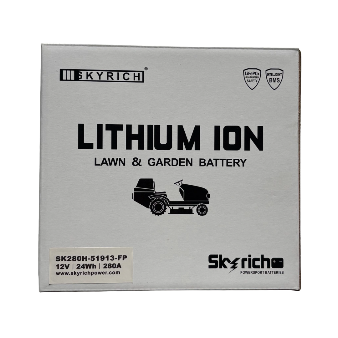 BATTERIA RICAMBI AL LITIO PER AVVIAMENTO TRATTORINI TAGLIAERBA 12Volt /24Wh/280A3