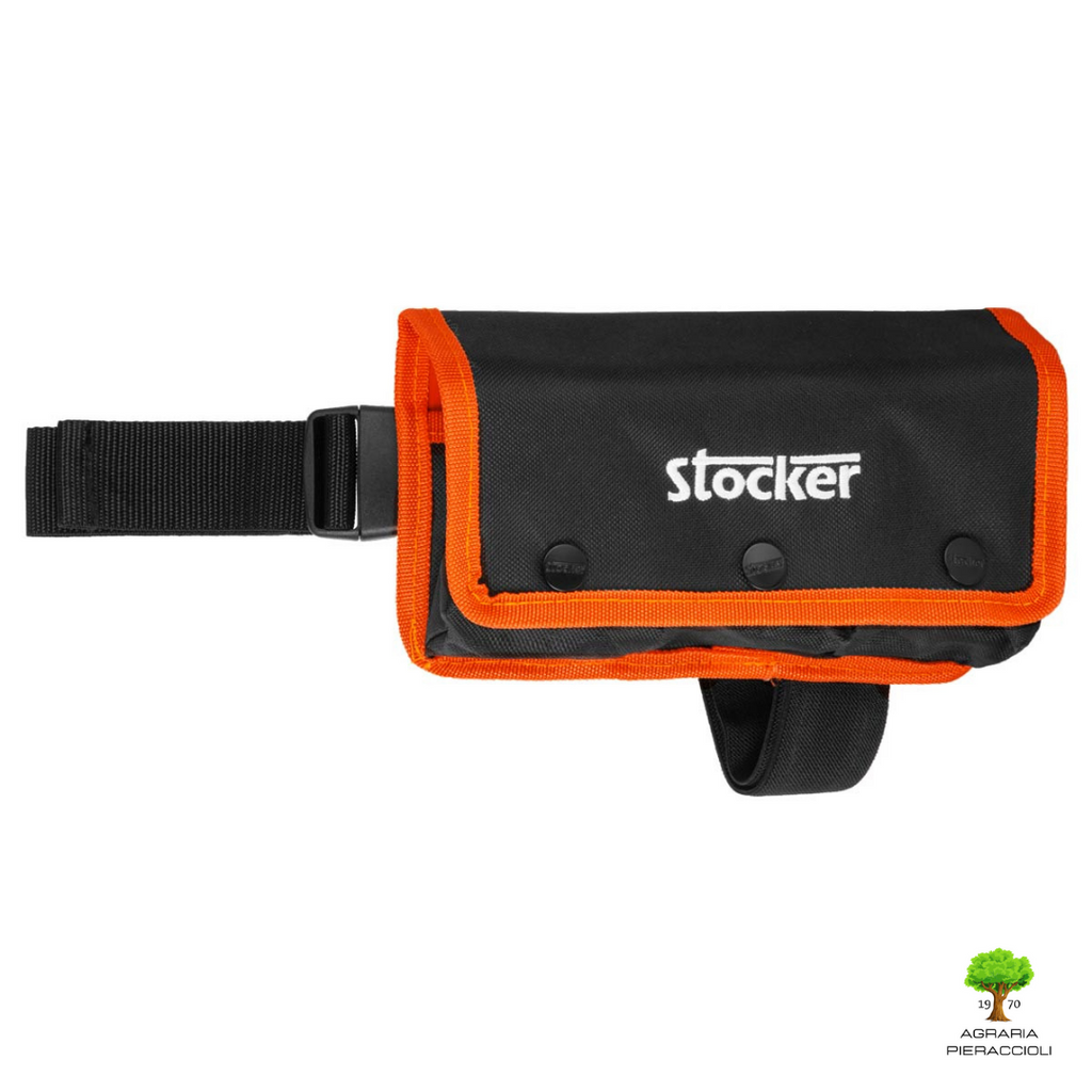 FODERO PER BATTERIE UNIVERSALE FORBICI ELETTRICHE STOCKER 427 3 TASCHE NYLON PVC3