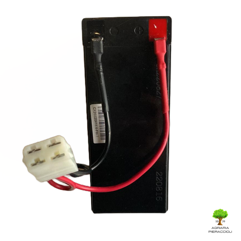 BATTERIA CON CAVI   12V 7AH PER TRATTORINI STIGA ALPINA CASTELGARDEN PIATTO 66CM1