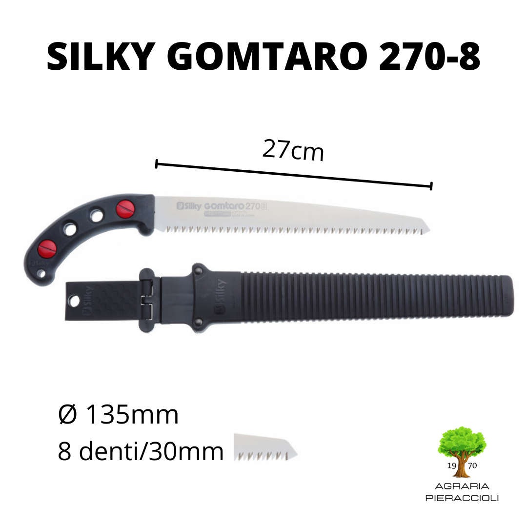 SEGHETTO SEGA FISSO SILKY PROFESSIONALE GOMTARO 270-8 LAMA 270MM TAGLIO Ø 135mm 0