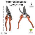 FORBICE DA POTATURA LÖWE 11.104 LEGGERA BYPASS TAGLIO 22mm PROFESSIONALE0