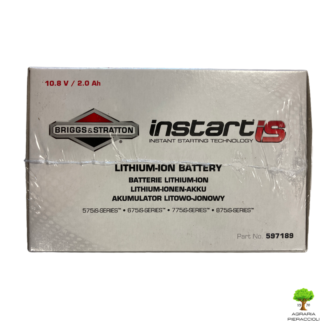 BRIGGS&STRATTON BATTERIA ORIGINALE 597189 INSTART 10.8V 2Ah 575-675-775-875is2
