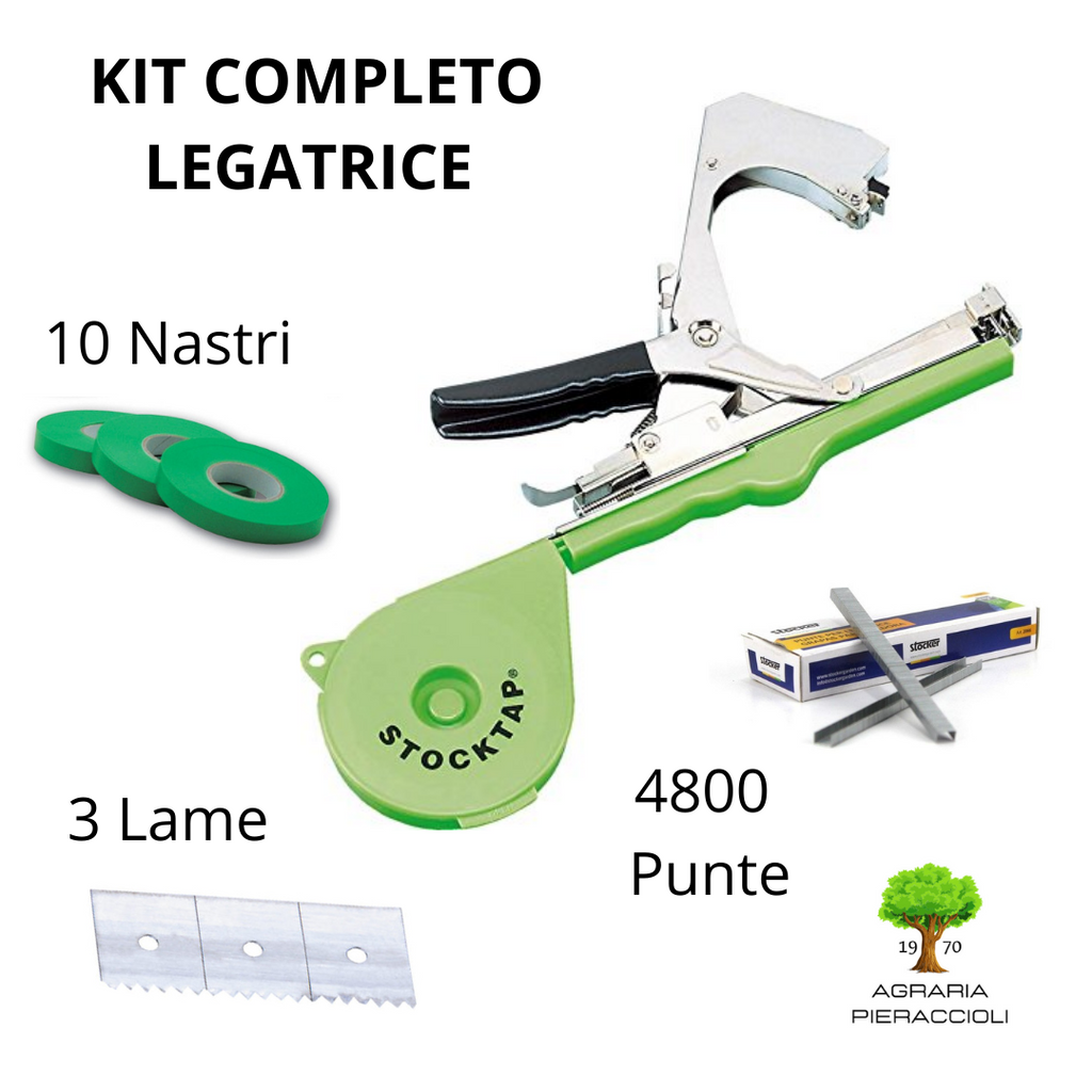 PINZA LEGATRICE MANUALE STOCKER STOCKTAP PINZATRICE +4800 PUNTE 3 LAME 10 NASTRI0