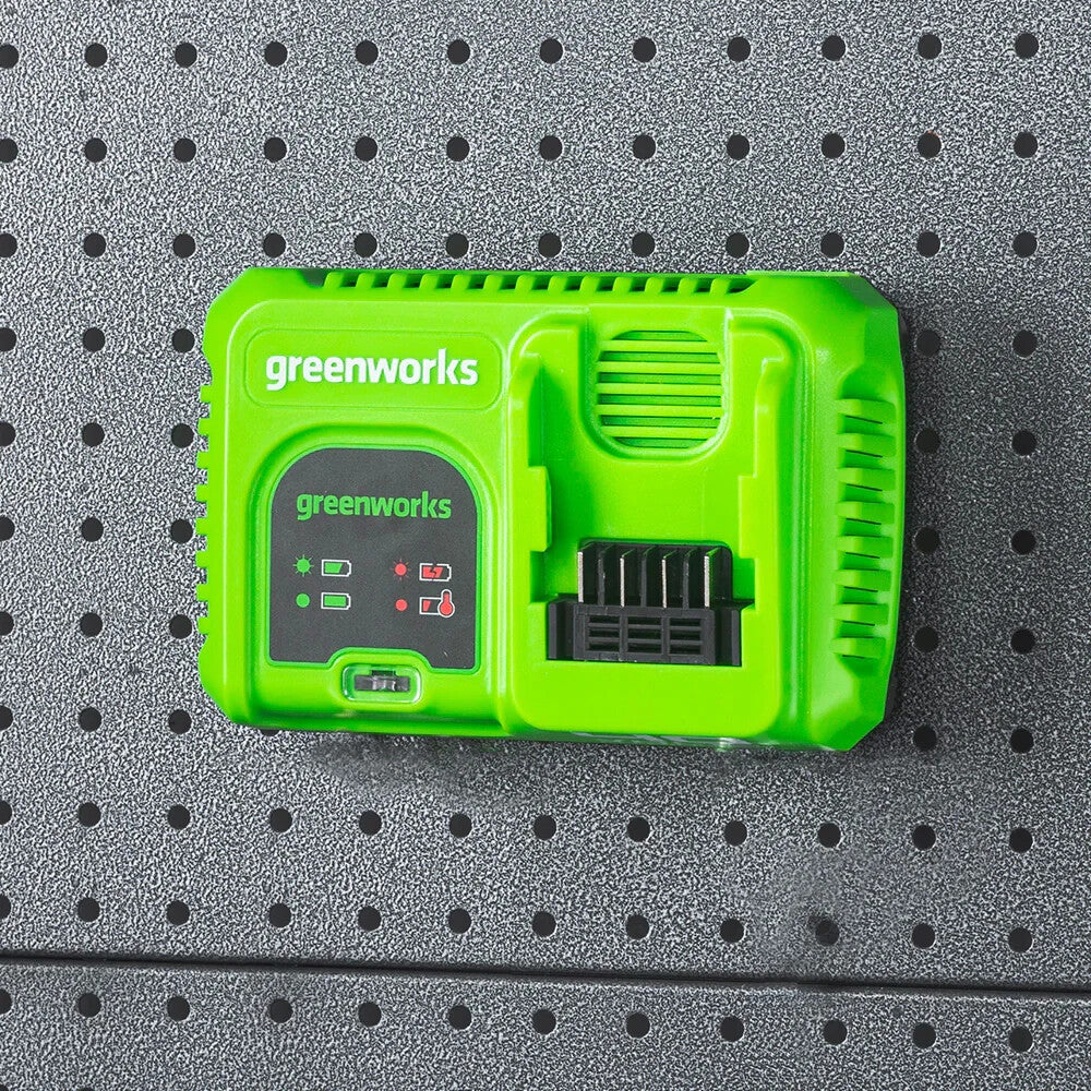 GREENWORKS G40CU5 CARICABATTERIE RAPIDO 5Ah ORIGINALE PER TUTTE LE BATTERIE 40V9