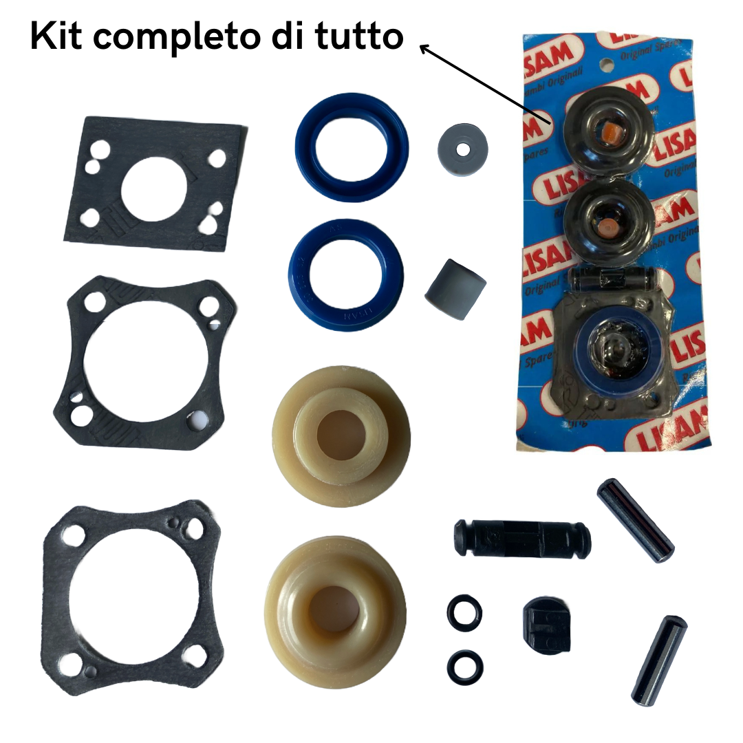 KIT COMPLETO RICAMBI LISAM P1500 PER ABBACCHIATORE SBATTITORE MG V7 FLASH PICKER0