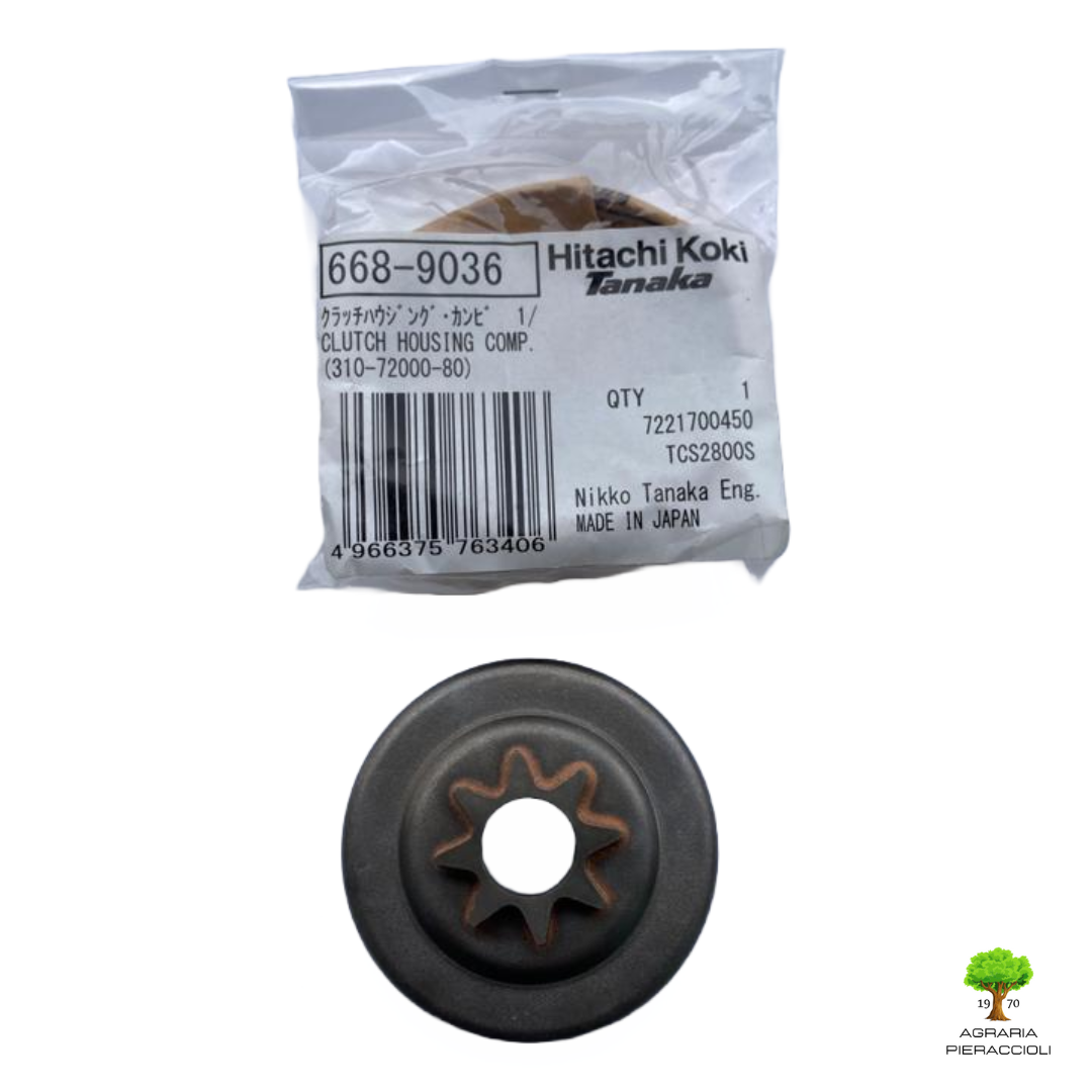 CAMPANA FRIZIONE 1/4 HITACHI ORIGINALE 6689036 MOTOSEGA CS25 (SC) TANAKA TCS28012