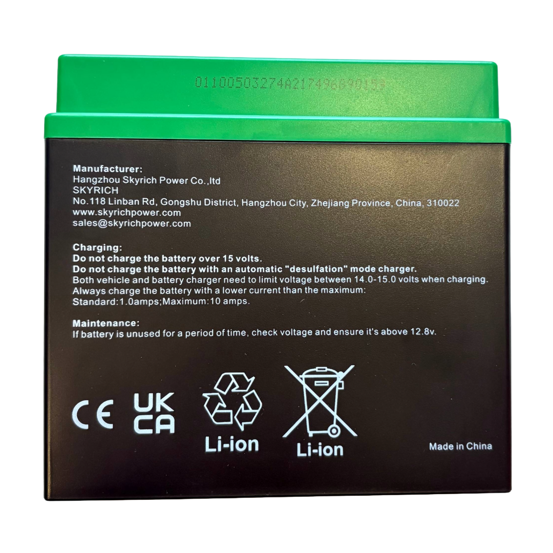 BATTERIA RICAMBI AL LITIO PER AVVIAMENTO TRATTORINI TAGLIAERBA 12Volt /24Wh/280A2