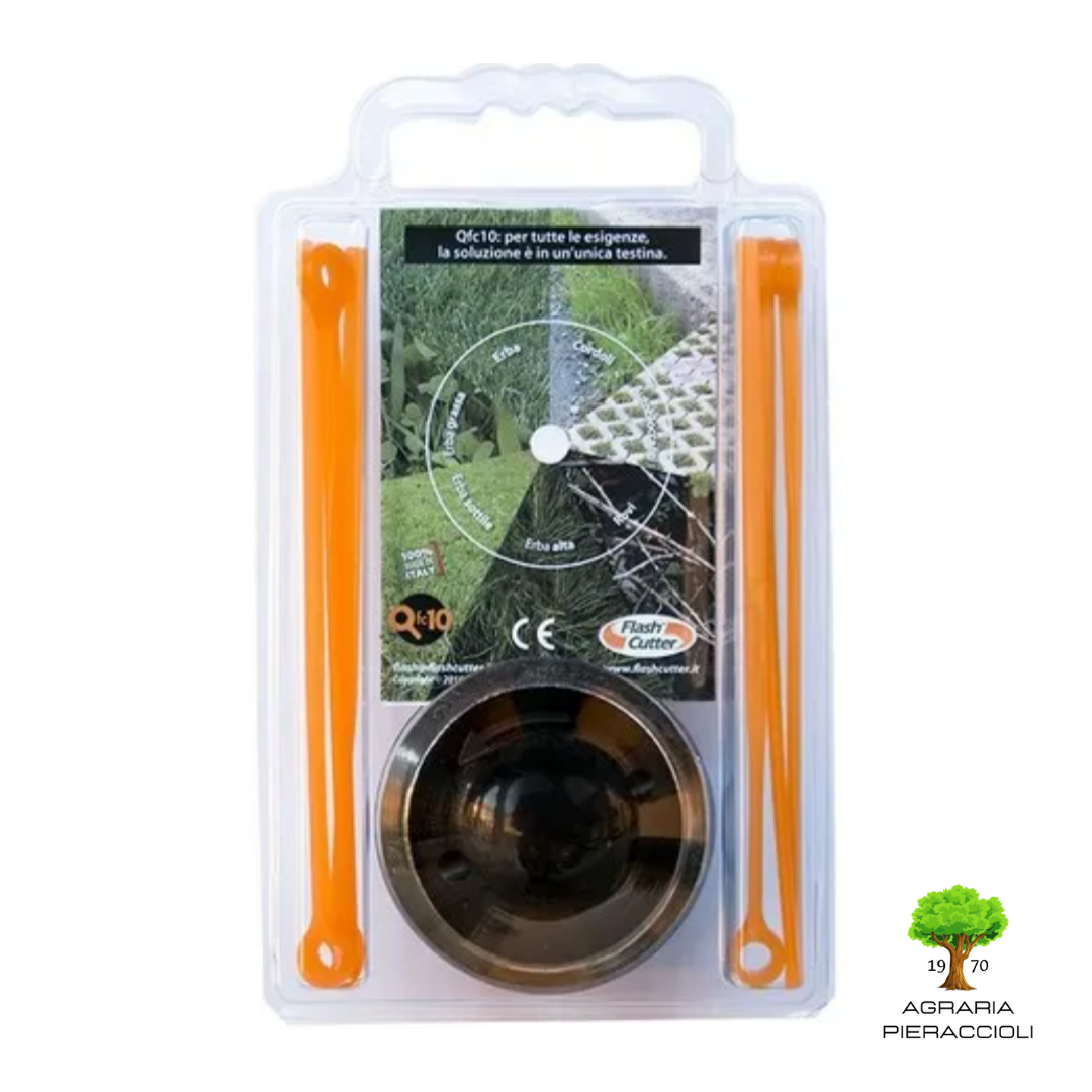 TESTINA UNIVERSALE PER DECESPUGLIATORE FLASH CUTTER QFC10 INNOVATIVA SENZA FILO 2