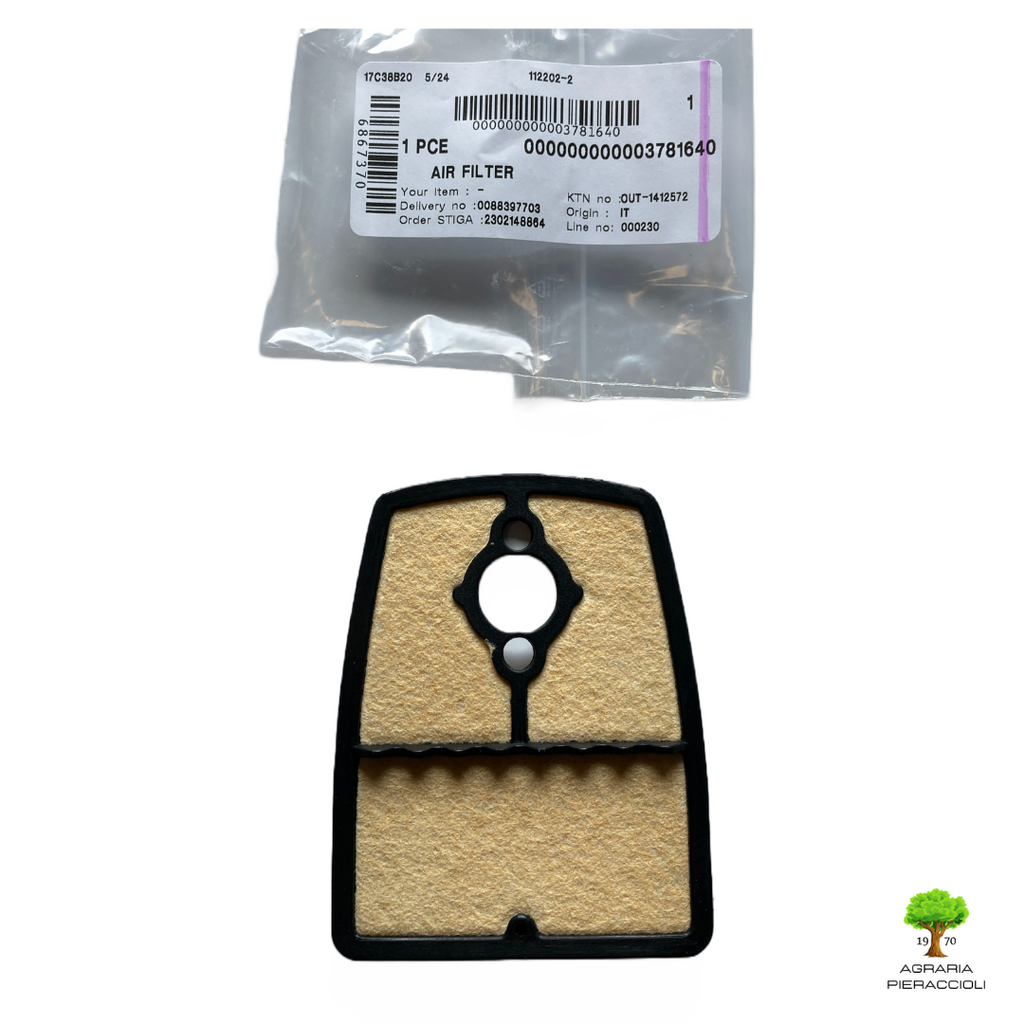 STIGA ALPINA CASTELG. FILTRO ARIA DECESPUGLIATORE STAR POWER TURBO VIP 37816400