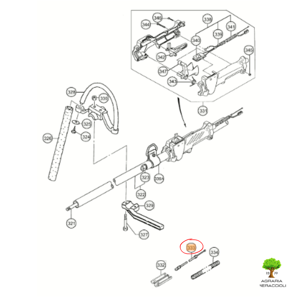 CAVO ACCELERATORE CORTO DECESPUGLIATORE HITACHI CG47EJ (L)   66938864