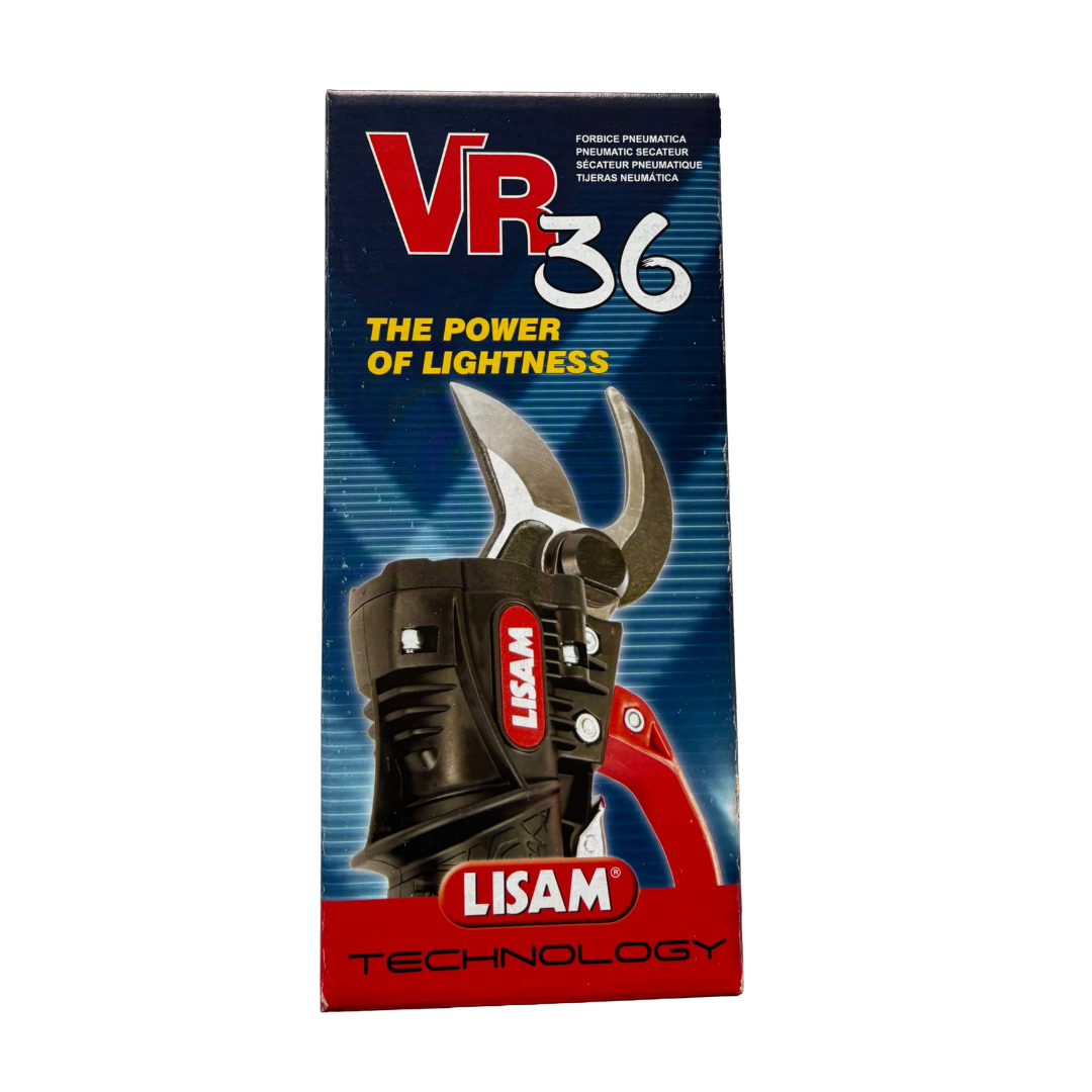 FORBICE DA POTATURA PNEUMATICA A DOPPIO PISTONE LISAM VR36 AD ARIA COMPRESSA4