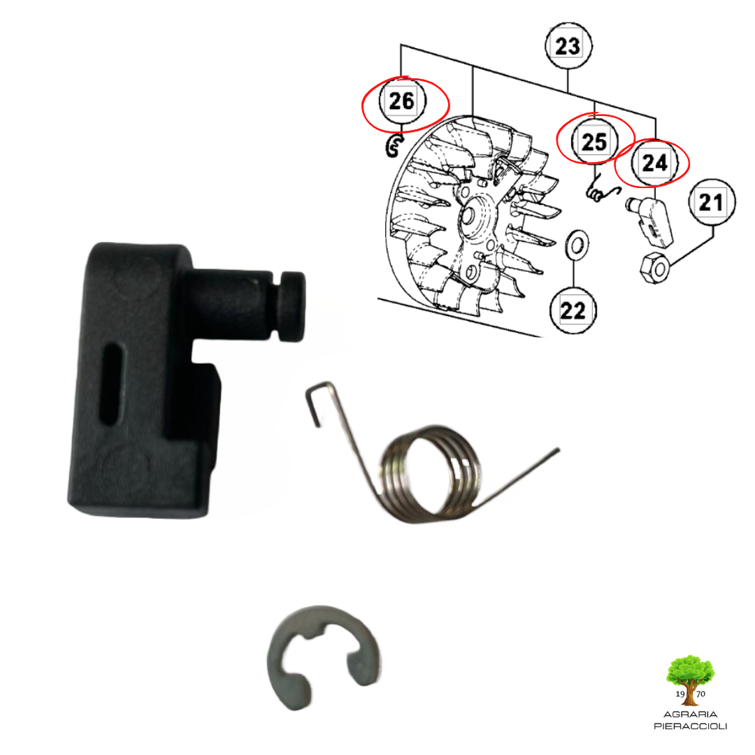 SALTARELLO/CRICCHETO AVVIAMENTO ORIGINALE MOTOSEGA HITACHI CS25EC TANAKA TCS28010