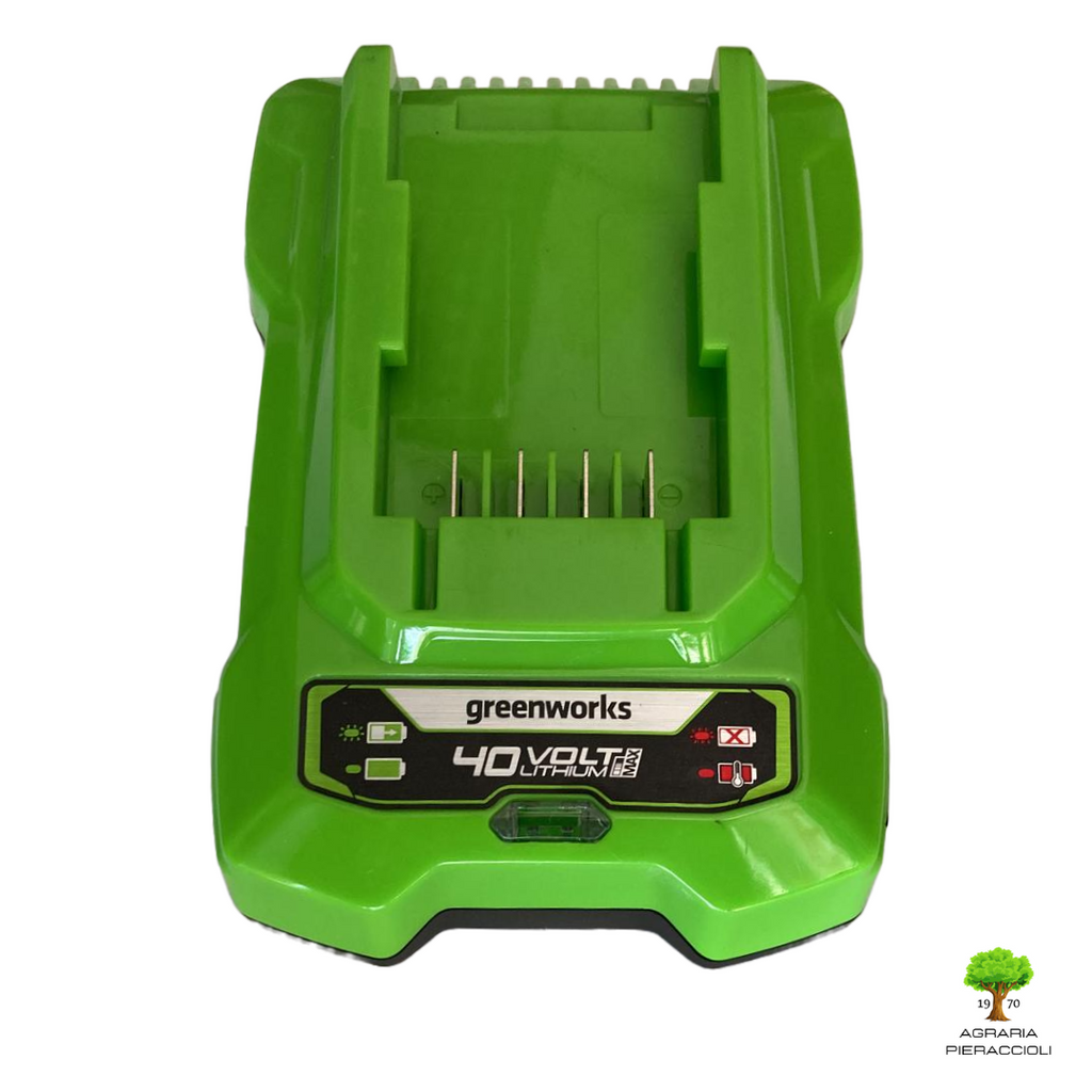 CARICABATTERIE CARICATORE BATTERIA 40V ORIGINALE GREENWORKS G40C 2Ah CRAMER0