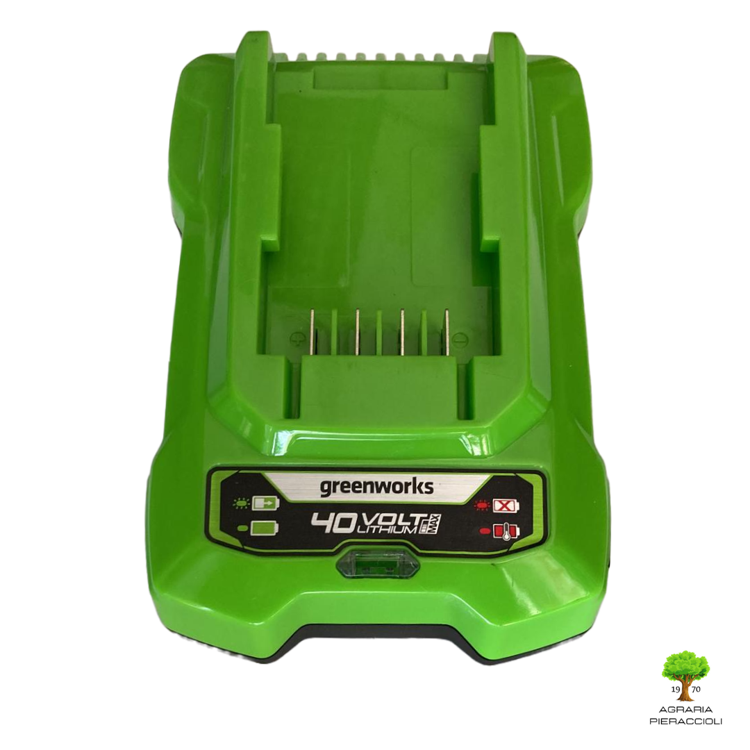 CARICABATTERIE CARICATORE BATTERIA 40V ORIGINALE GREENWORKS G40C 2Ah CRAMER0