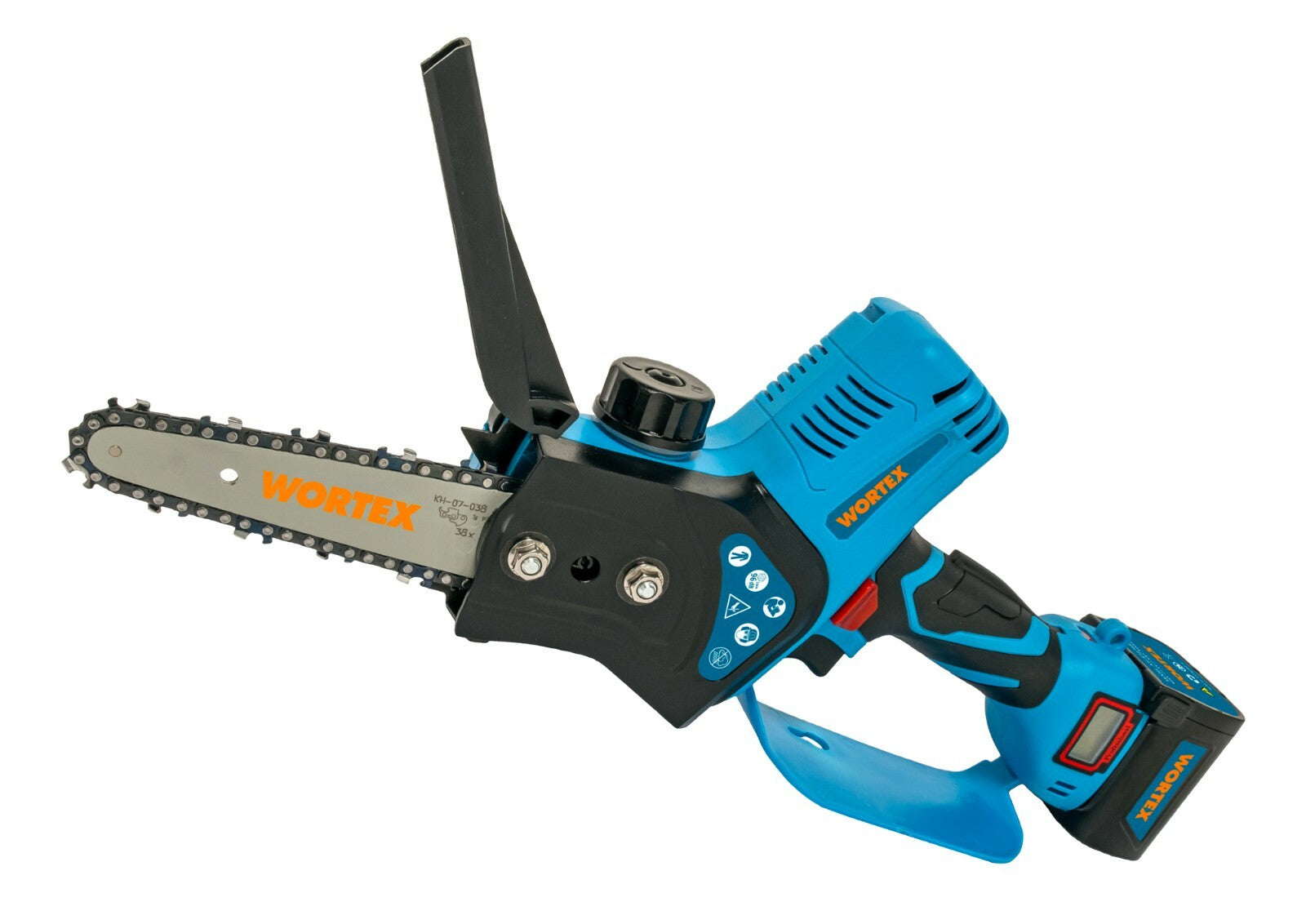 ELETTROSEGA/POTATORE A BATTERIA WORTEX SAW 100-M + 2 BATTERIE 2.5Ah e CARICATORE4