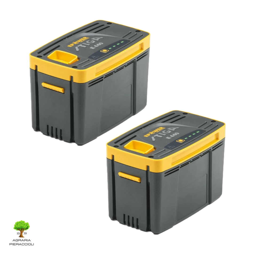 TOSAERBA A BATTERIA STIGA COLLECTOR 548e S 46cm 1.5kW SEMOVENTE CON 2 BATT 4Ah7
