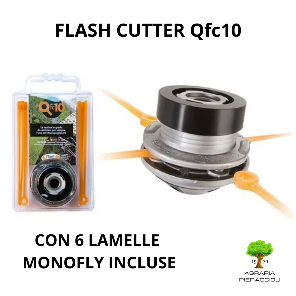 TESTINA UNIVERSALE PER DECESPUGLIATORE FLASH CUTTER QFC10 INNOVATIVA SENZA FILO 0